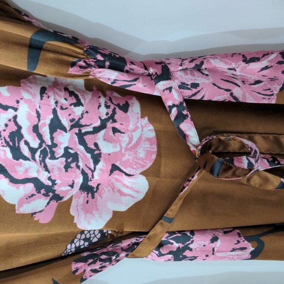 Mamalicious maternity dress size S brown and pink - Picture 3 of 4